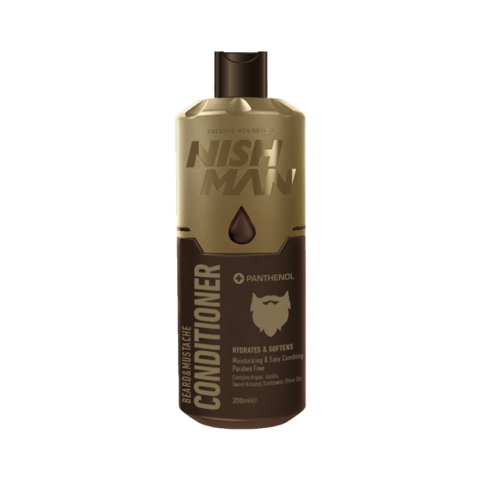 NishMan Beard & Mustache Conditioner 200ml NishMan NZ
