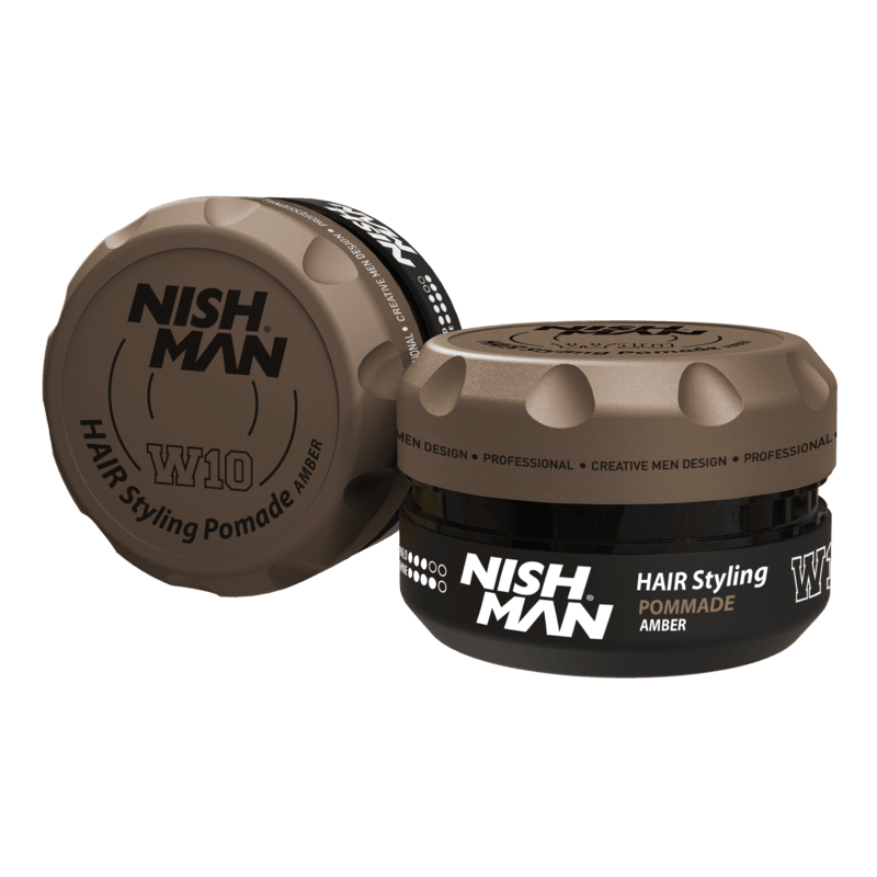 NishMan Hair Styling Amber Pomade Wax W10 100ml - Nishman NZ